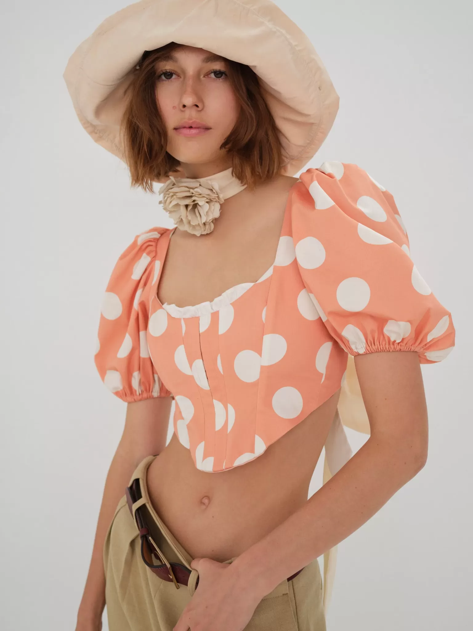 Fashion For Love & Lemons Yasmin Blouse Orange